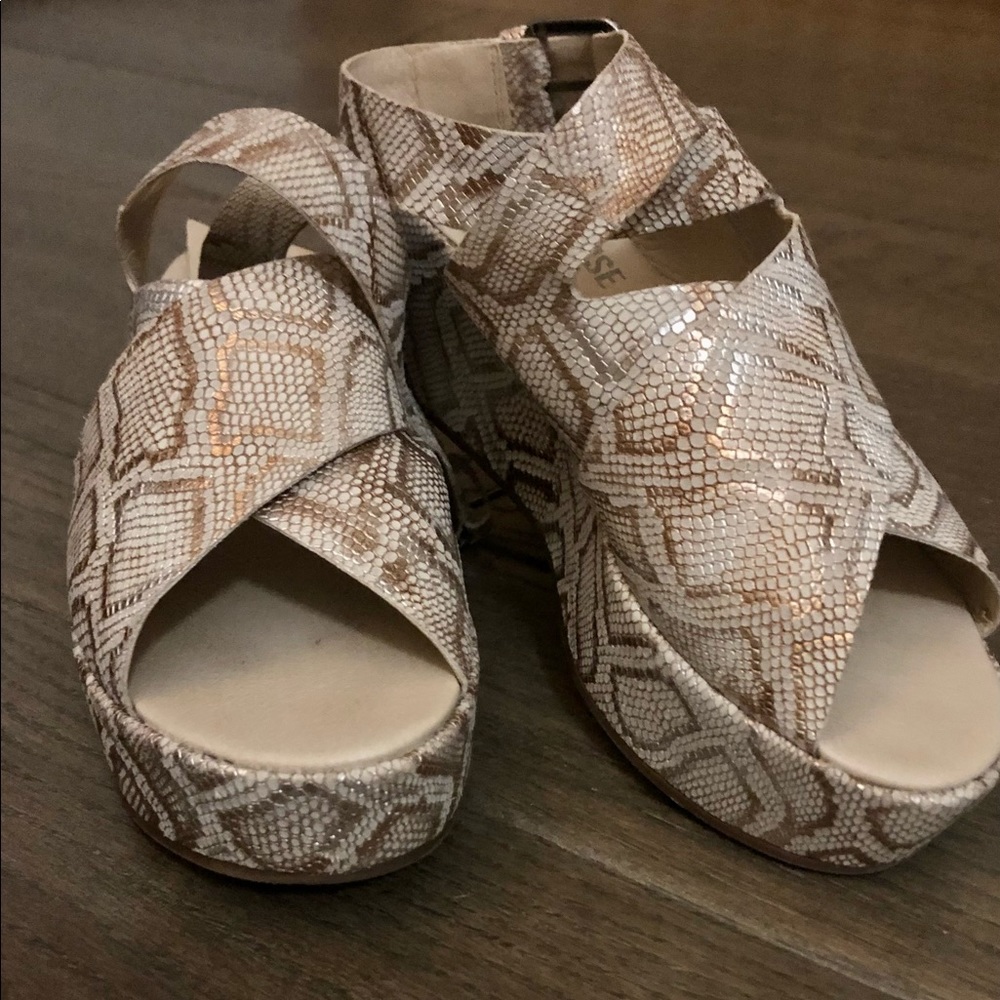 Matisse Snakeskin Wedge Sandal
